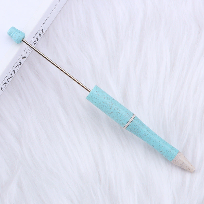 Wholesale Beadable Pen Environmentally Friendly Wheat Straw Material DIY Beadable Pens